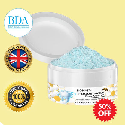 HONXI™ Focussmile Bee Venom Advanced Tooth Cleaning Powder🦷 (BDA Recommended)