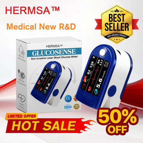 HERMSA™ Next-Generation Intelligent Multifunctional Non-Invasive Laser Blood Glucose Meter [99.9% Accuracy]