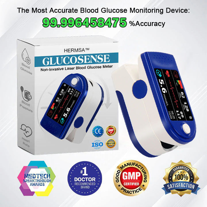 HERMSA™ Next-Generation Intelligent Multifunctional Non-Invasive Laser Blood Glucose Meter [99.9% Accuracy]