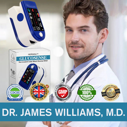 HERMSA™ Next-Generation Intelligent Multifunctional Non-Invasive Laser Blood Glucose Meter [99.9% Accuracy]