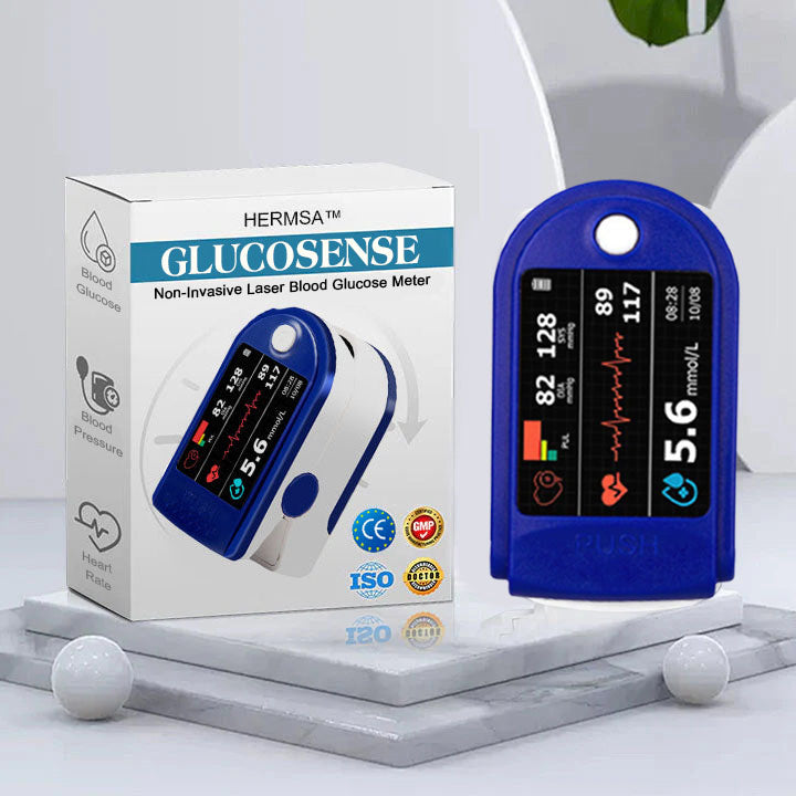 HERMSA™ Next-Generation Intelligent Multifunctional Non-Invasive Laser Blood Glucose Meter [99.9% Accuracy]