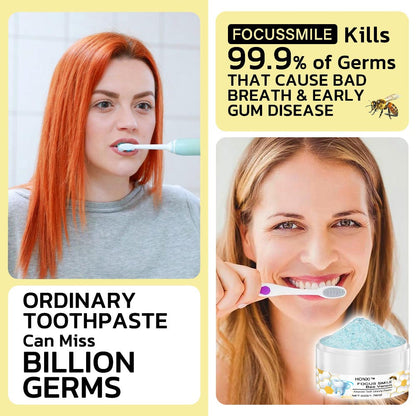 HONXI™ Focussmile Bee Venom Advanced Tooth Cleaning Powder🦷 (BDA Recommended)