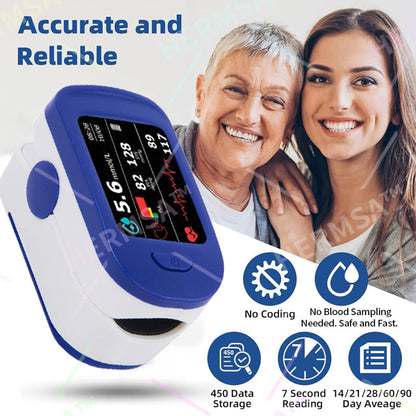 【OFFICIAL STORE】HERMSA High-Precision Multi-Purpose Non-Invasive Medical Device(For Blood Glucose, Blood Oxygen, and Blood Pressure Monitoring)[99.9% Accuracy]