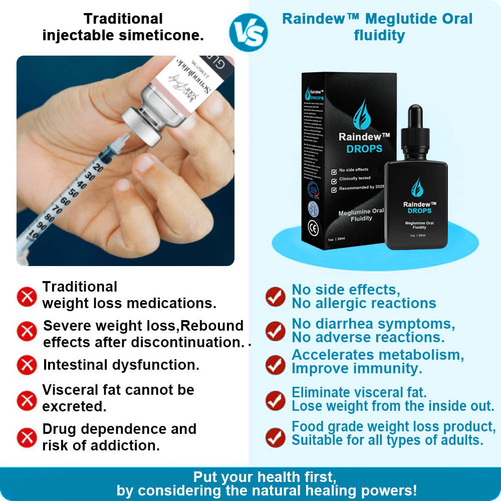 Raindew™ 𝐌𝐞𝐠𝐥𝐮𝐭𝐢𝐝𝐞 Oral Liquid (Food-Grade Fat Burning Product, Developed by University College London, Strongly Recommended by RSM)