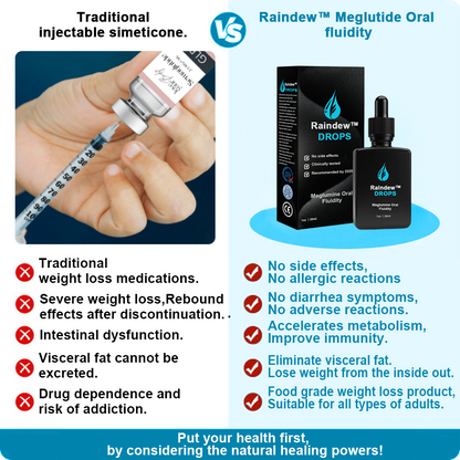 Raindew™ 𝐌𝐞𝐠𝐥𝐮𝐭𝐢𝐝𝐞 Oral Liquid (Food-Grade Fat Burning Product, Developed by University College London, Strongly Recommended by RSM)