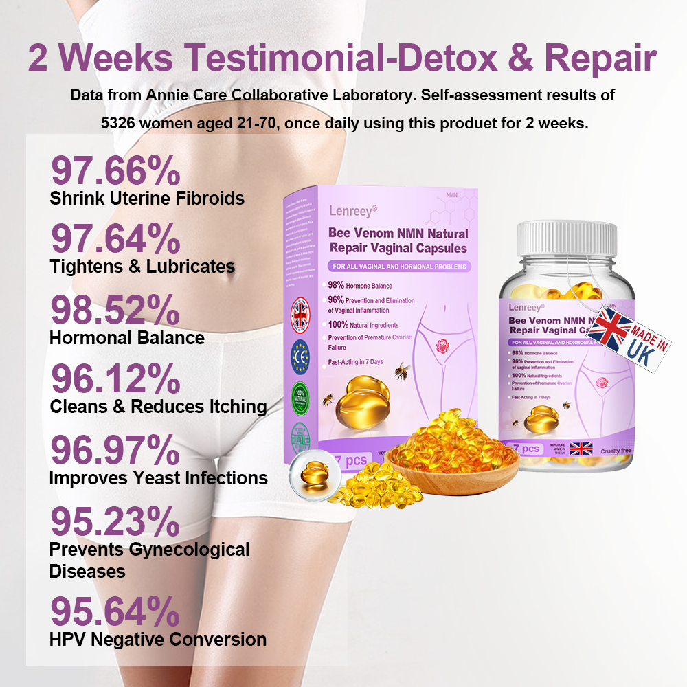Lenreey® Bee Venom NMN Natural Repair Vaginal Capsules 🌷(For gynecological disease and obesity)