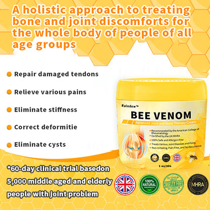 Official Brand: Raindew™ Bee Venom Advanced Joint and Bone Healing Cream  (New Zealand Bee Extract - specializing in orthopedic conditions)💍