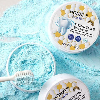 HONXI™ Focussmile Bee Venom Advanced Tooth Cleaning Powder🦷 (BDA Recommended)