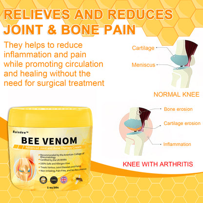 Official Brand: Raindew™ Bee Venom Advanced Joint and Bone Healing Cream  (New Zealand Bee Extract - specializing in orthopedic conditions)💍