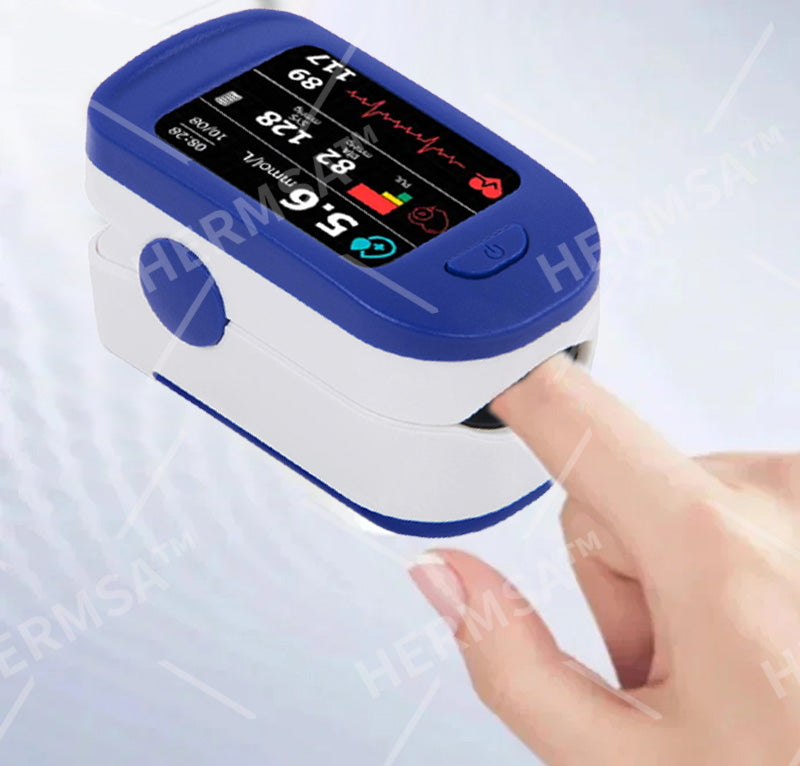 【OFFICIAL STORE】HERMSA High-Precision Multi-Purpose Non-Invasive Medical Device(For Blood Glucose, Blood Oxygen, and Blood Pressure Monitoring)[99.9% Accuracy]